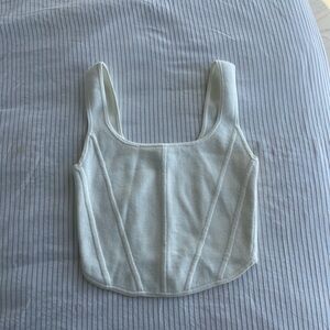Wilfred Cream Crop Top